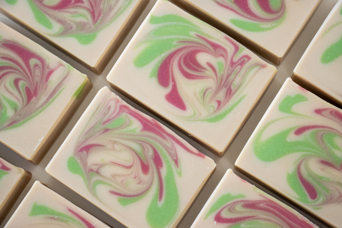 raspberry mojito oat milk soap bar