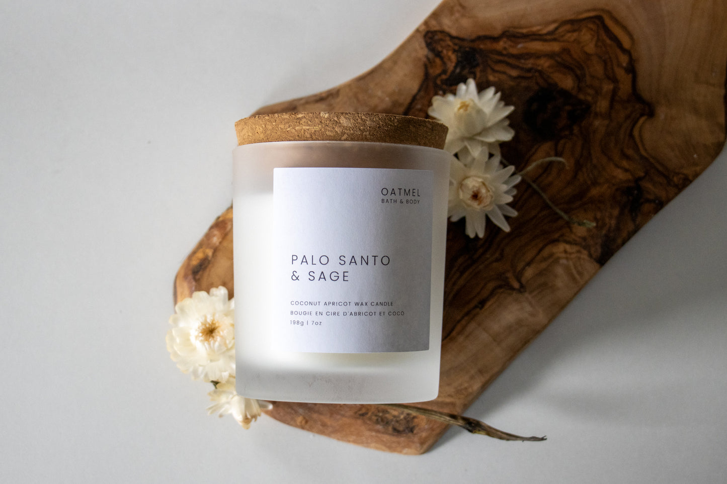 PALO SANTO & SAGE DELUXE WOOD WICK CANDLE