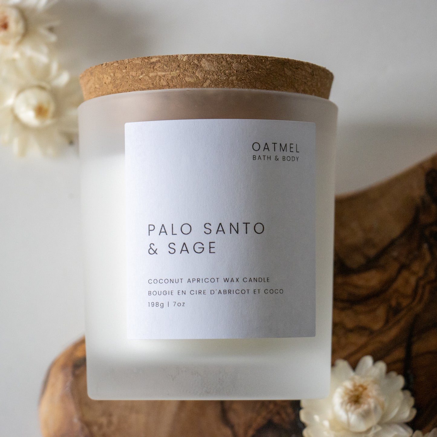 PALO SANTO & SAGE DELUXE WOOD WICK CANDLE