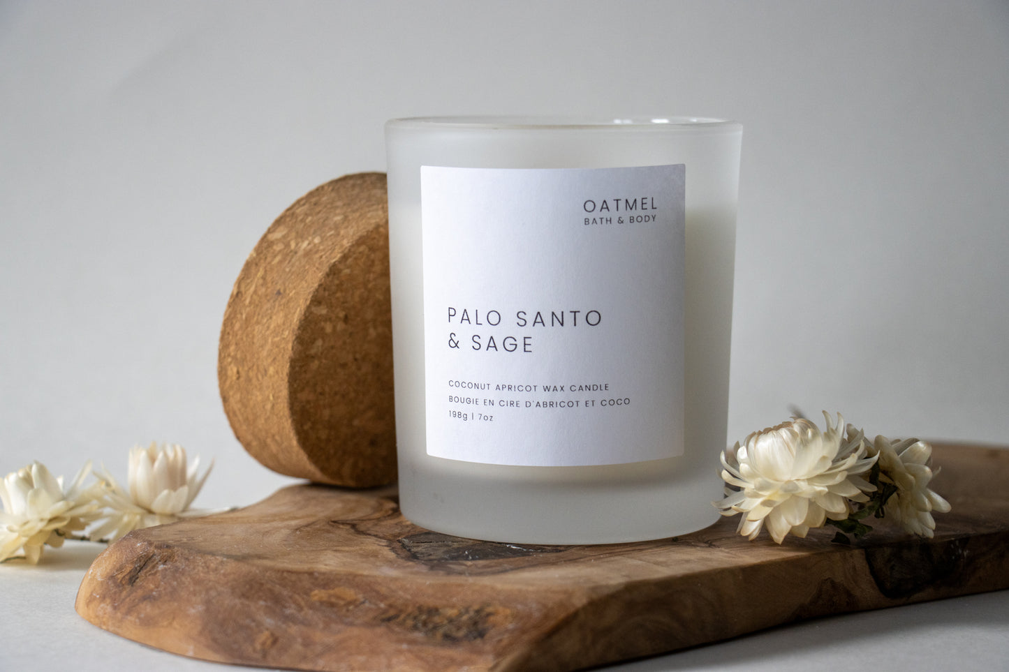 PALO SANTO & SAGE DELUXE WOOD WICK CANDLE