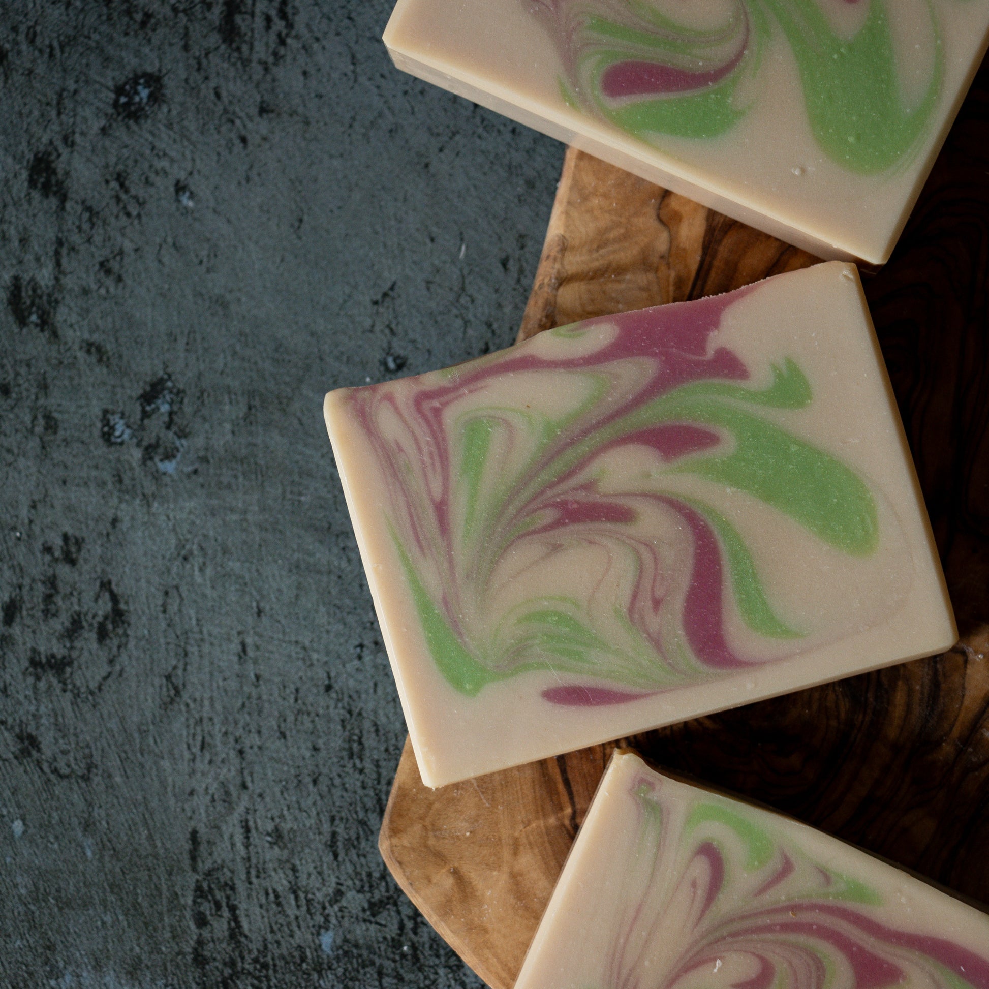 raspberry mojito oat milk soap bar