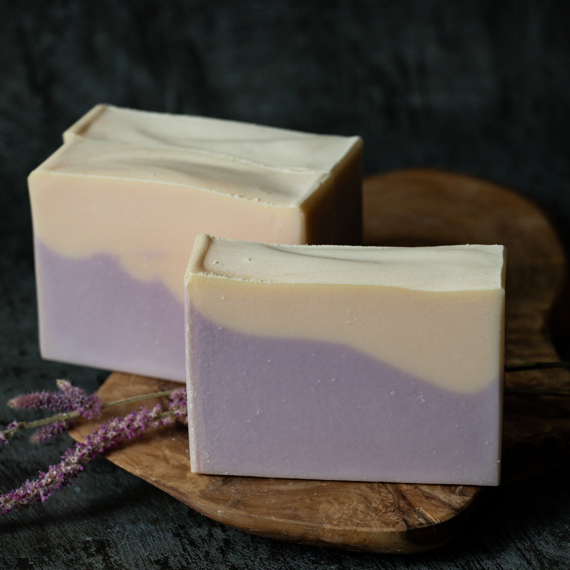 Purple and peach berry scented soap